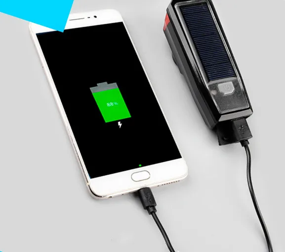 5000mah солнечный банк силы свет велосипеда водонепроницаемый 500 люмен велосипедный фонарь-раструб светодиодный USB перезаряжаемые фары свет