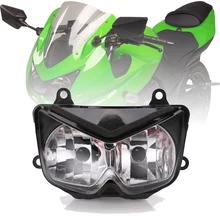 Прозрачный мотоцикл передняя фара для Kawasaki Ninja 250R EX250 2008-2012 08 09, 10, 11, 12, Z1000 2003-2006