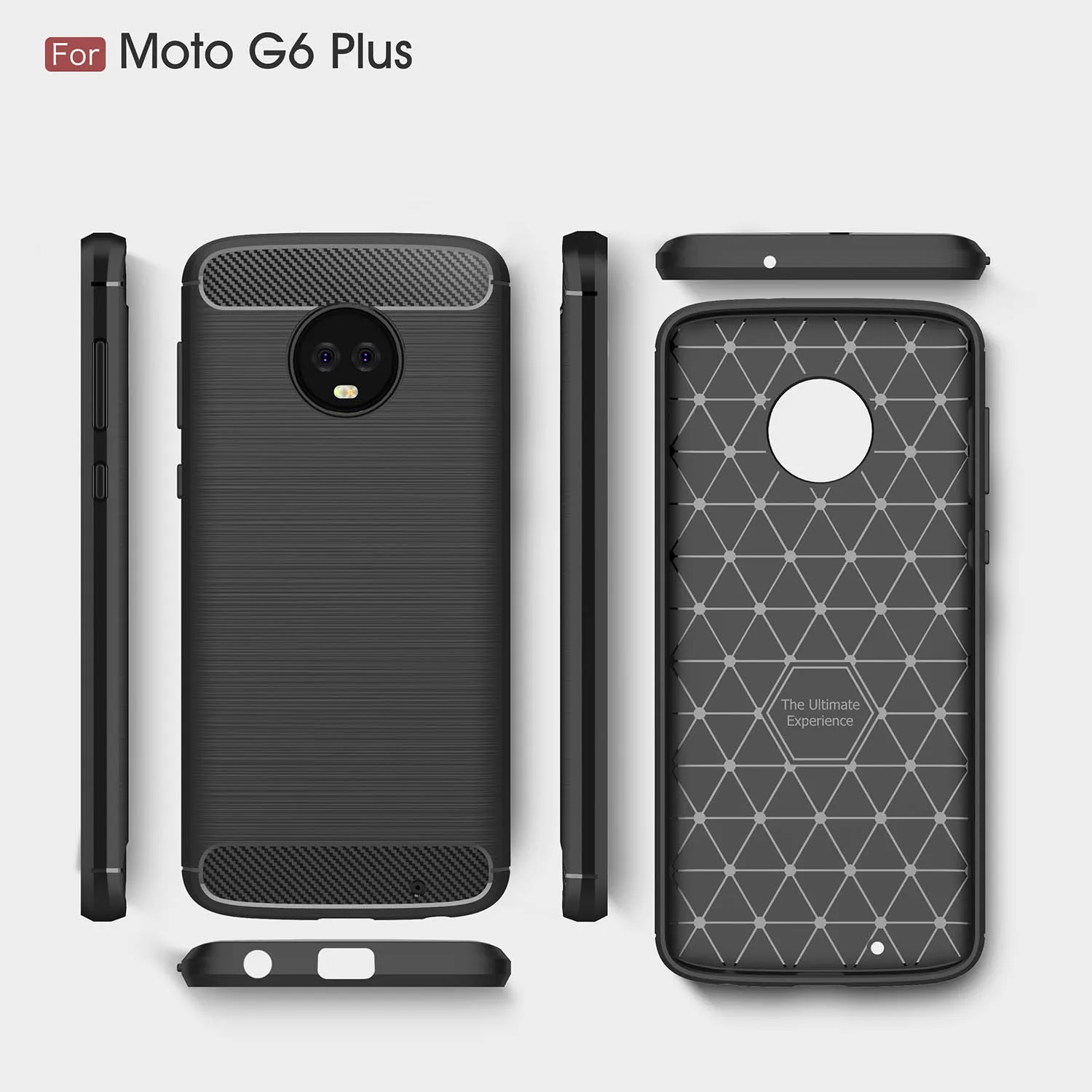 Чехол для Motorola Moto G6/G6 Plus/G6 Play TPU силиконовый чехол ультра тонкий мягкий матовый