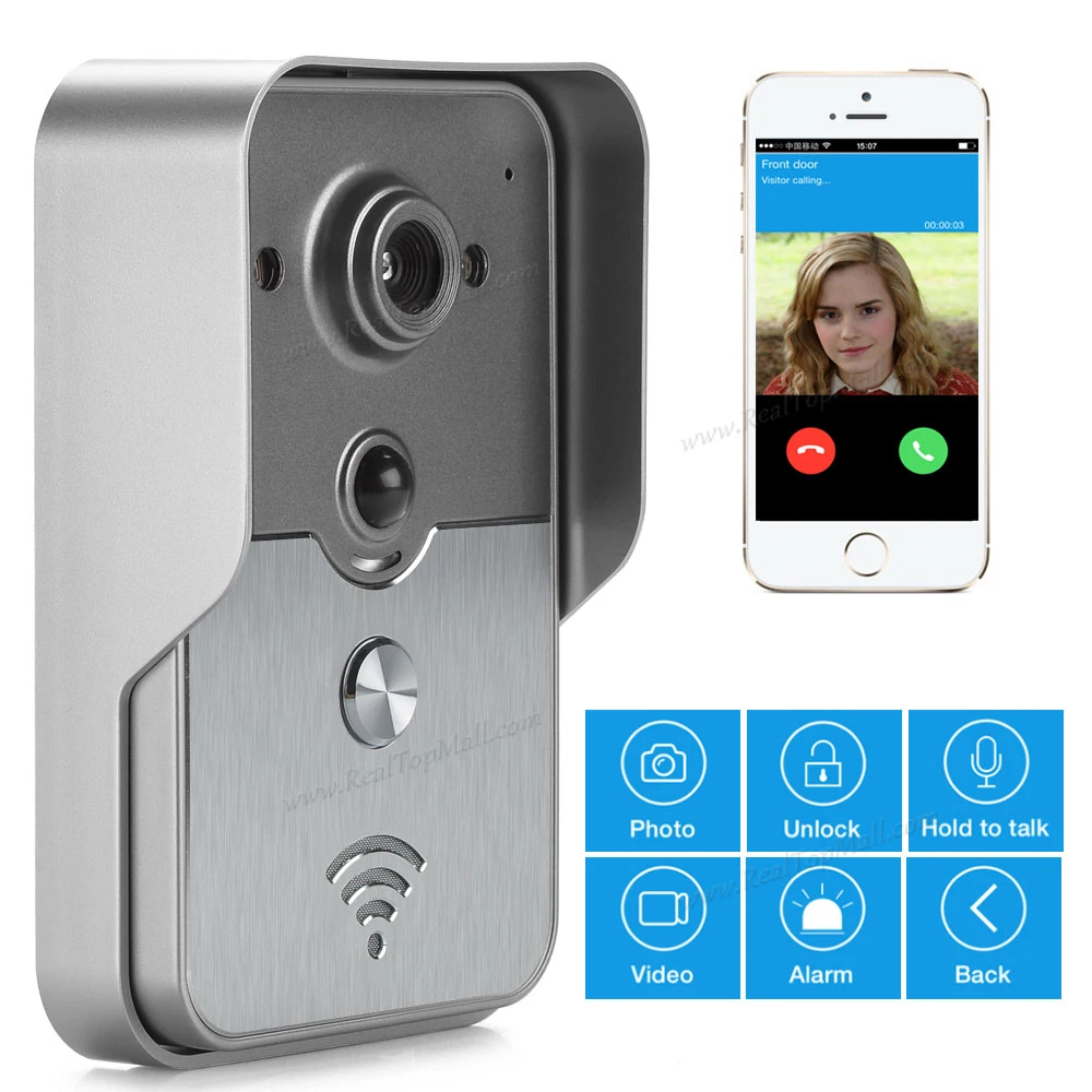 

Video Door Intercom System - 1/4 Inch COMS Sensor, iOS + Android Support, Night Vision, POE, PIR Motion Detection
