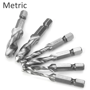 

6PCS M3 - M10 HSS Metric Tap Drill Bits for Machine Screw Thread