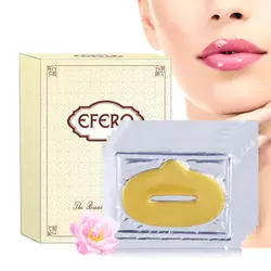 EFERO 15 Упаковка Золотая маска для губ усилитель кристалл коллагеновая маска для губ коврик скраб для губ масло против морщин комсмазка