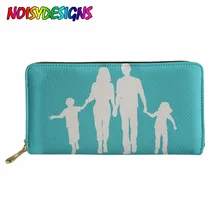 NOISYDESIGNS клатч с карманом для монет держатель для карт папа Письмо печати Кошельки мужские кожаные кредитной карты вечерние большой женский кошелек