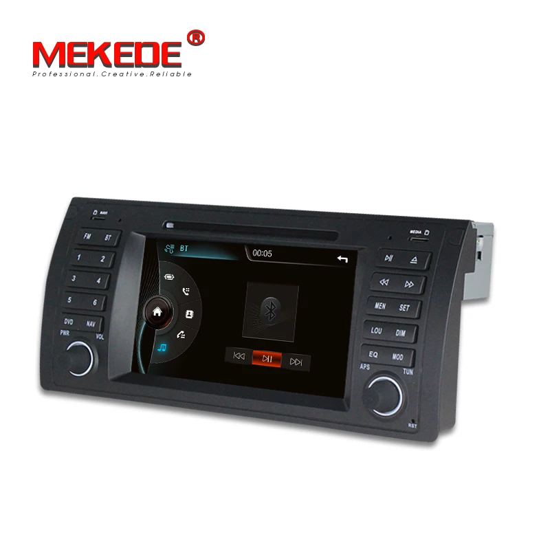 Discount Original UI 7" Car DVD GPS Navi For BMW E39 X5 E53 dvd player Radio BT RDS USB SD Steering wheel control Free Canbus MIC MAP E39 3