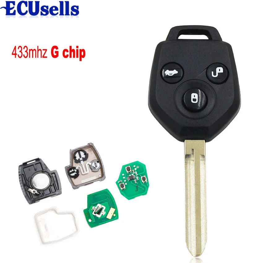 

KEY KEYLESS ENTRY REMOTE FOB for SUBARU XV 2012-2015 Year with "G" CHIP 433mhz