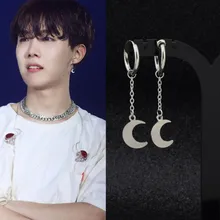 BTSARMY Bangtan, серьги с кисточками в стиле панк для мальчиков, JIMIN Moon, серьги-гвоздики для мужчин, женщин, State, Мужские t ювелирные изделия, изысканный подарок KPOP