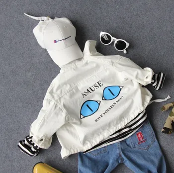 

new 2019 spring fashion style boys cartoon letter jacket 1pc casual boys jacket kids handsome jacket boys coat