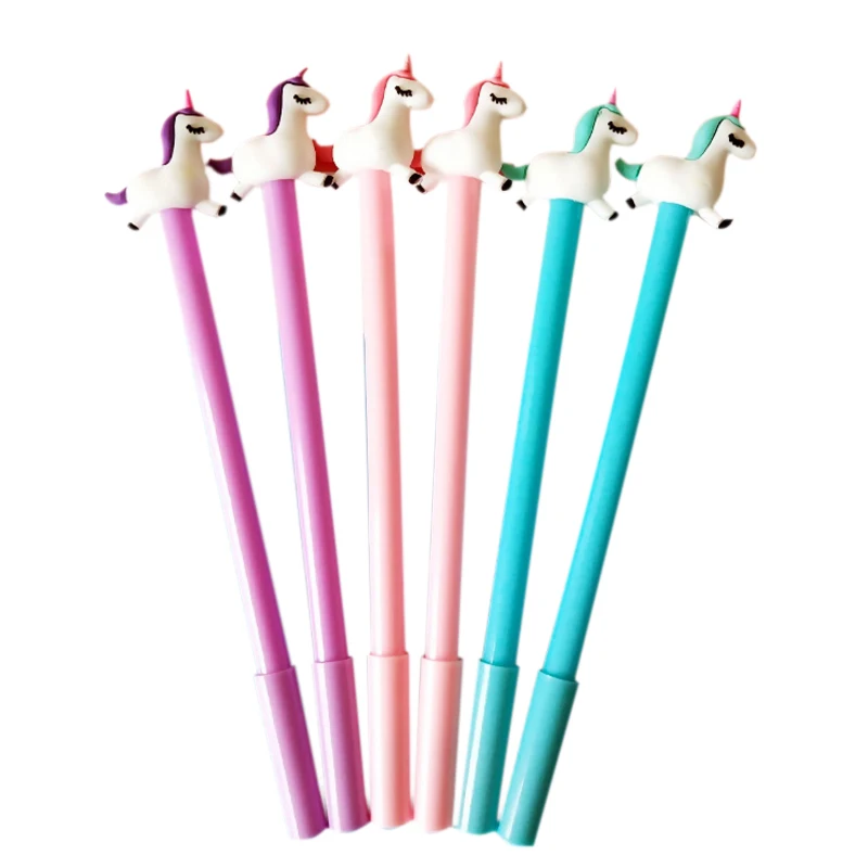 

1pc/pack Kawaii 3D Black Unicorn Gel Pen School Office Supplies Creative Gift for Birthday Party 0.5mm Horse Pen