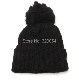 

1pcs 2014 new winter warm knitted cap Men and women fashion twist flanging earmuffs hat Free shipping