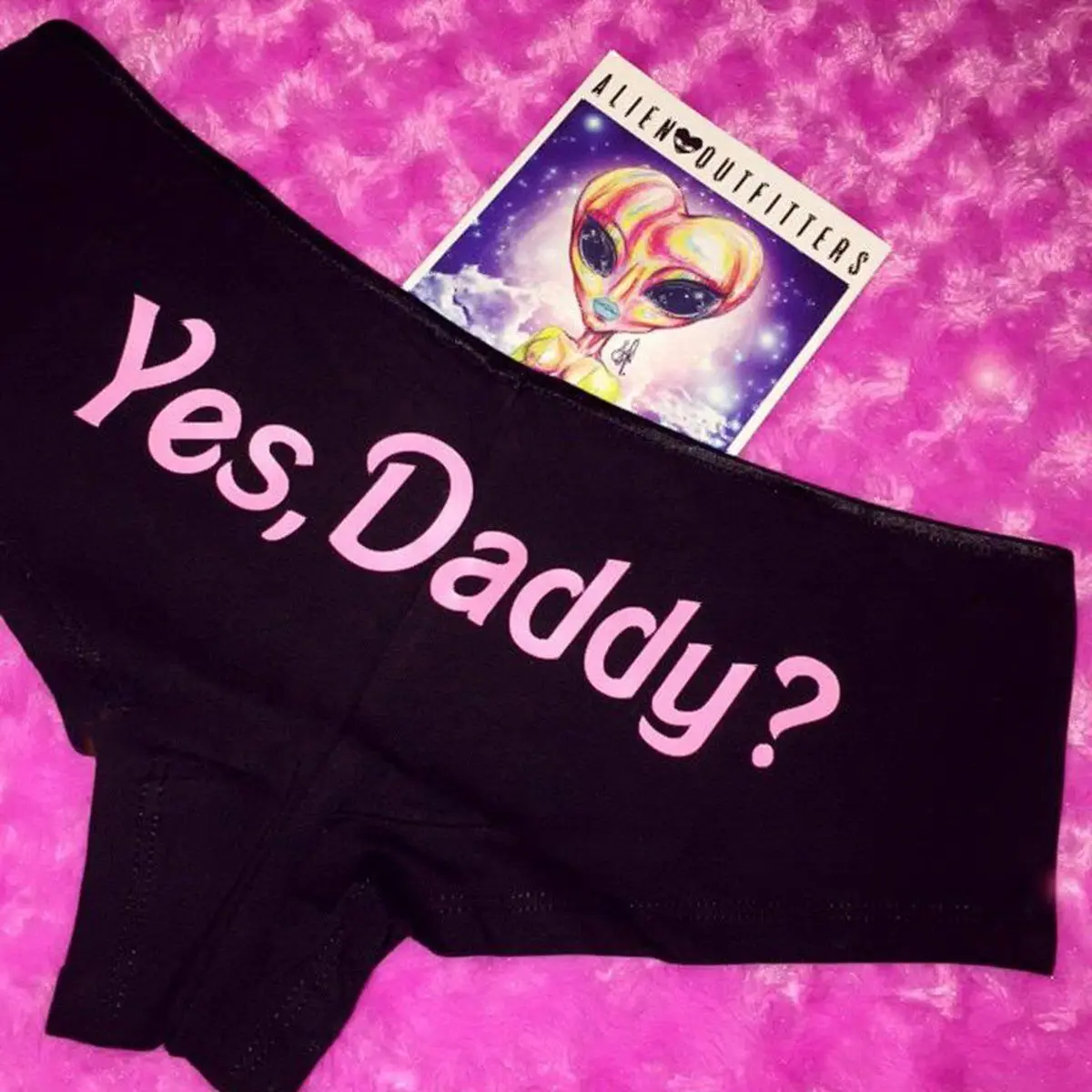 Сексуальные женские трусики Yes Daddy? Нижнее белье с буквенным принтом; бесшовное нижнее белье; трусы; трусики; нижнее белье из хлопка - Цвет: B