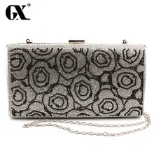 GX Neue Design Acryl Rosen Frauen Handtaschen Diamanten Kupplung Abendtaschen Messenger Umhängetaschen Für Hochzeit/Partei/Abendessen