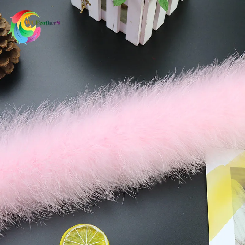 48-50 г 2 метра/шт пушистые перья Боа супер качество красочные боа из пера индейки вечерние/Карнавальные костюмы/рождественские украшения - Цвет: 50g Pink