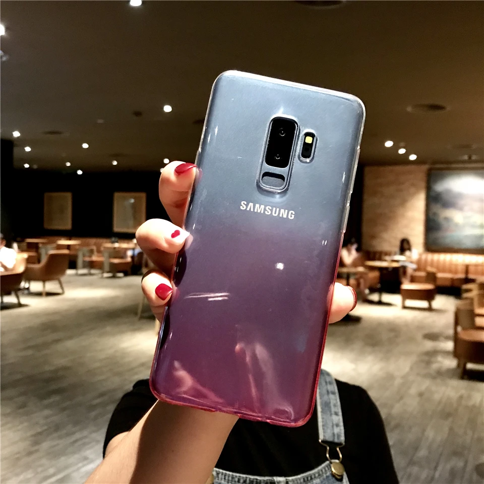 Coloful ТПУ чехол для samsung Galaxy S9 Крышка радуги S10 S10E E S8 плюс Примечание 9 8 A5 A7 2017 A6 J4 J6 J2