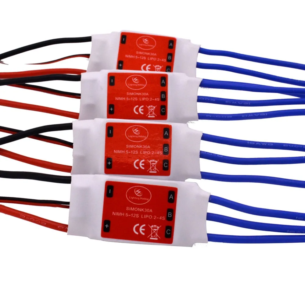 Simonk 30a бесщеточный контроллер скорости двигателя Rc Bec Esc для T Rex 450 вертолета