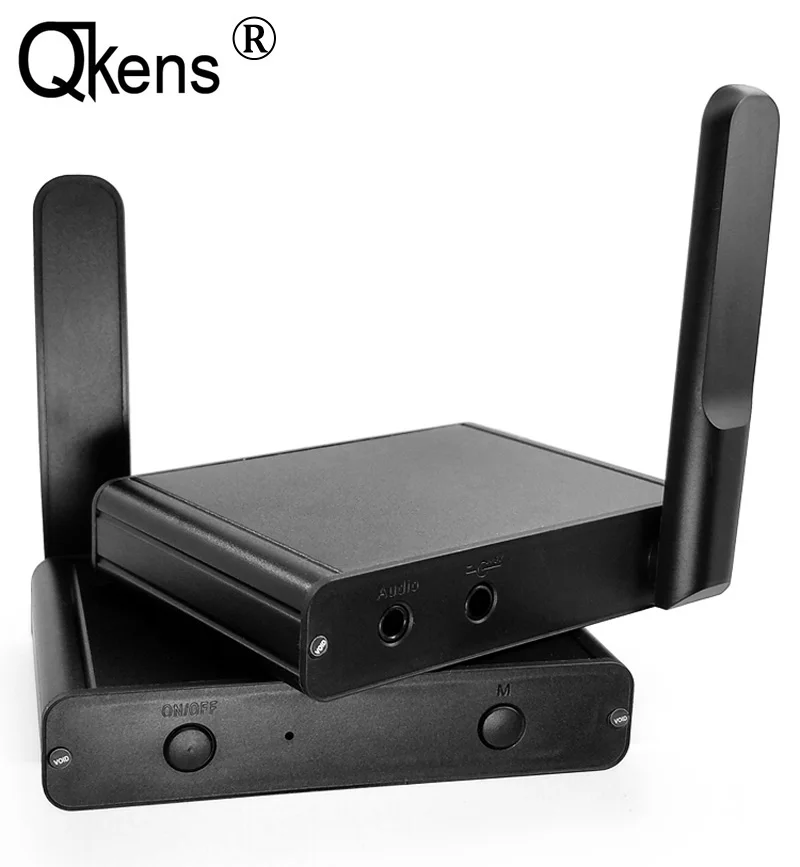 

2.4GHz Hi-Fi Wireless Audio Transceiver HIFI Digital Stereo Audio Music Sender Transmitter + Receiver Set for Phone Computer MP3