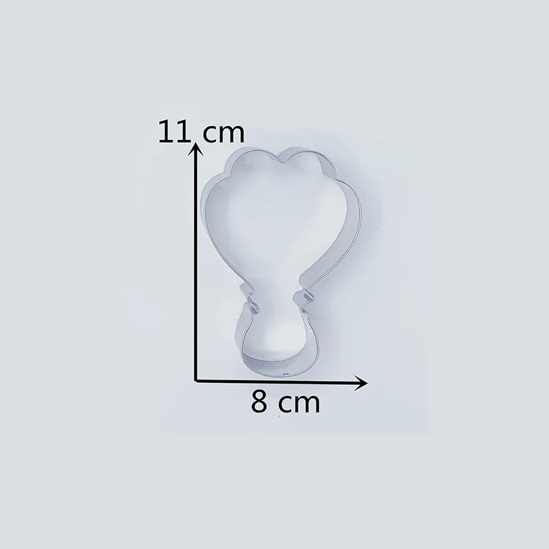KENIAO резак для печенья с воздушным шаром-8x11 см-воздушное печенье и форма для вырезания для детей-нержавеющая сталь