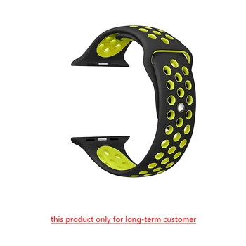 

Brand Sport Strap for Apple Watch Band 38mm 42mm Replacement Watch Strap for iWatch Series 4/3/2/1 Silicone Bands Accessories
