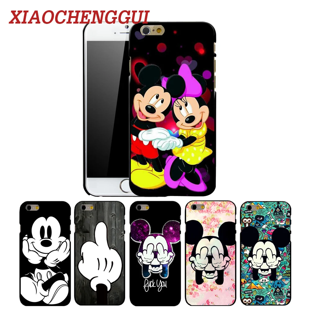 

Hot Sale Fashion Ultra-thin hard shell Case For Apple iPhone 5S 6 6S 5c 7 6 6s 8p 7plus Minnie Mickey Phone Cases Cartoon Cover