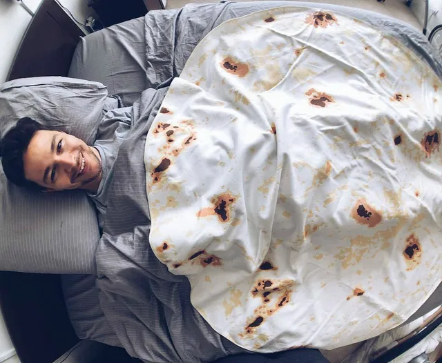 Burrito Blanket Tortilla Blankets Wrap Throw Sherpa Human Burrito