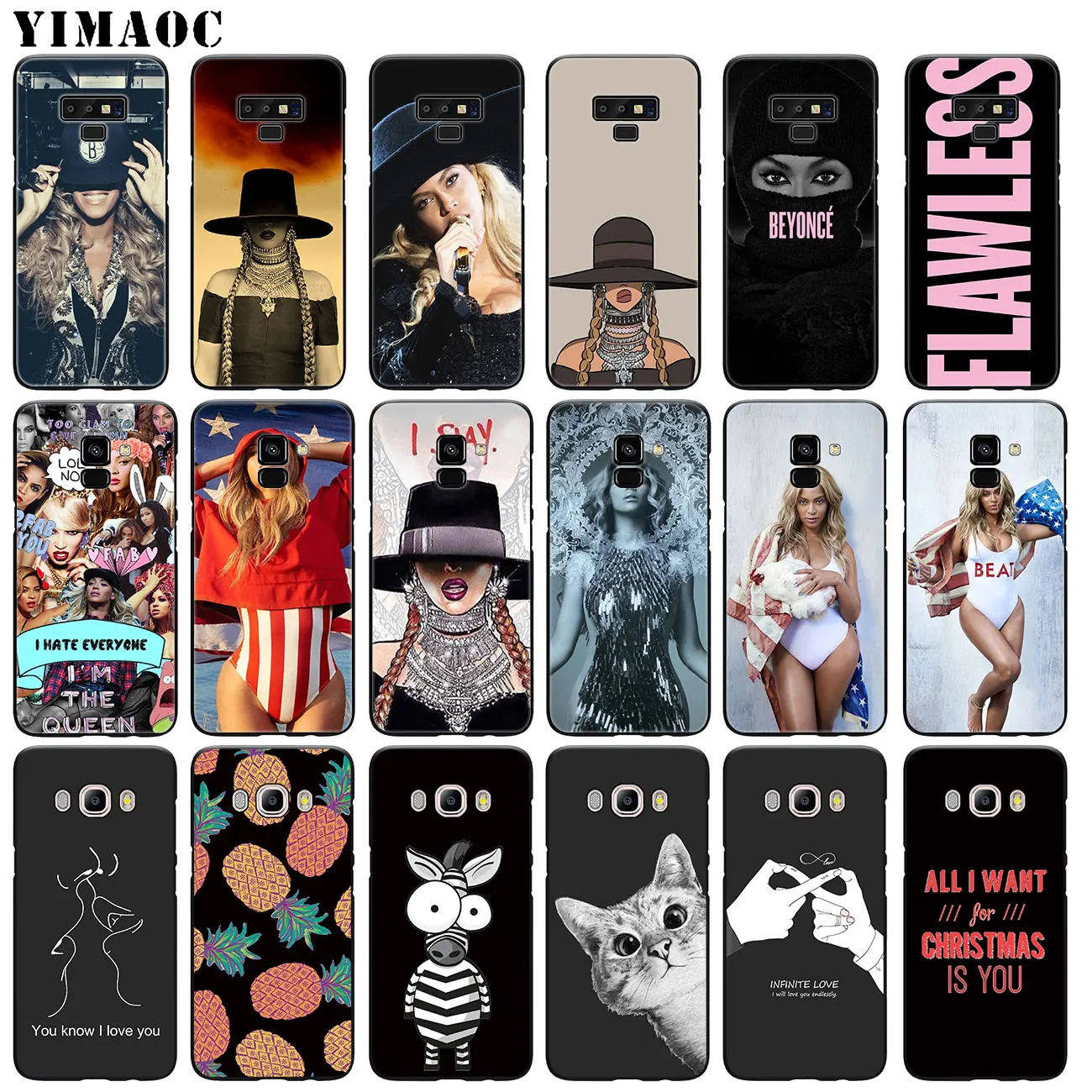 Мягкий силиконовый чехол YIMAOC Beyonce для Samsung Galaxy A6 A9 A8 A7 2018 A3 A5 2016 2017 Note 9 8 10 Plus Lite |