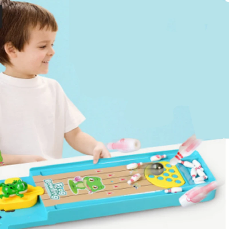 Интерактивные игрушки мини-лягушка Боулинг Игры стол детская интеллектуальная игрушка пусковая установка для детей детская игра в домашних условиях
