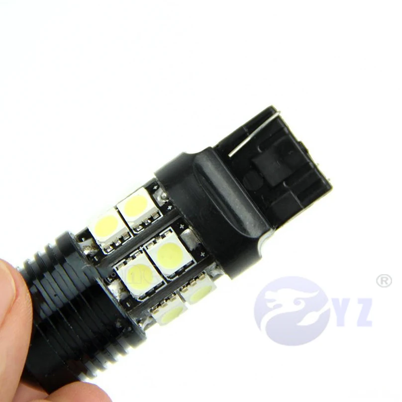 1 пара T20 7440 W21 WY21W 7441 КРИ чипы 12 SMD 5050 светодиодный 10 Вт белый автомобильный светильник, источник тормоза, стоп-сигнал, лампа 12 В постоянного тока