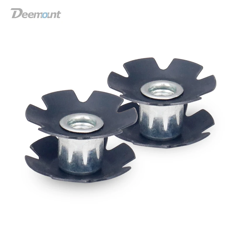 

Deemount 2PCS/Lot Cycle Front Fork Mount Core Bicycle Fastening Bolts Star Nuts for 1-1/8" Steerer Non-Threaded Fork