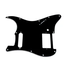 3ply Guitarras pickguard para Fender Stratocaster Strat HS solo humbucker negro