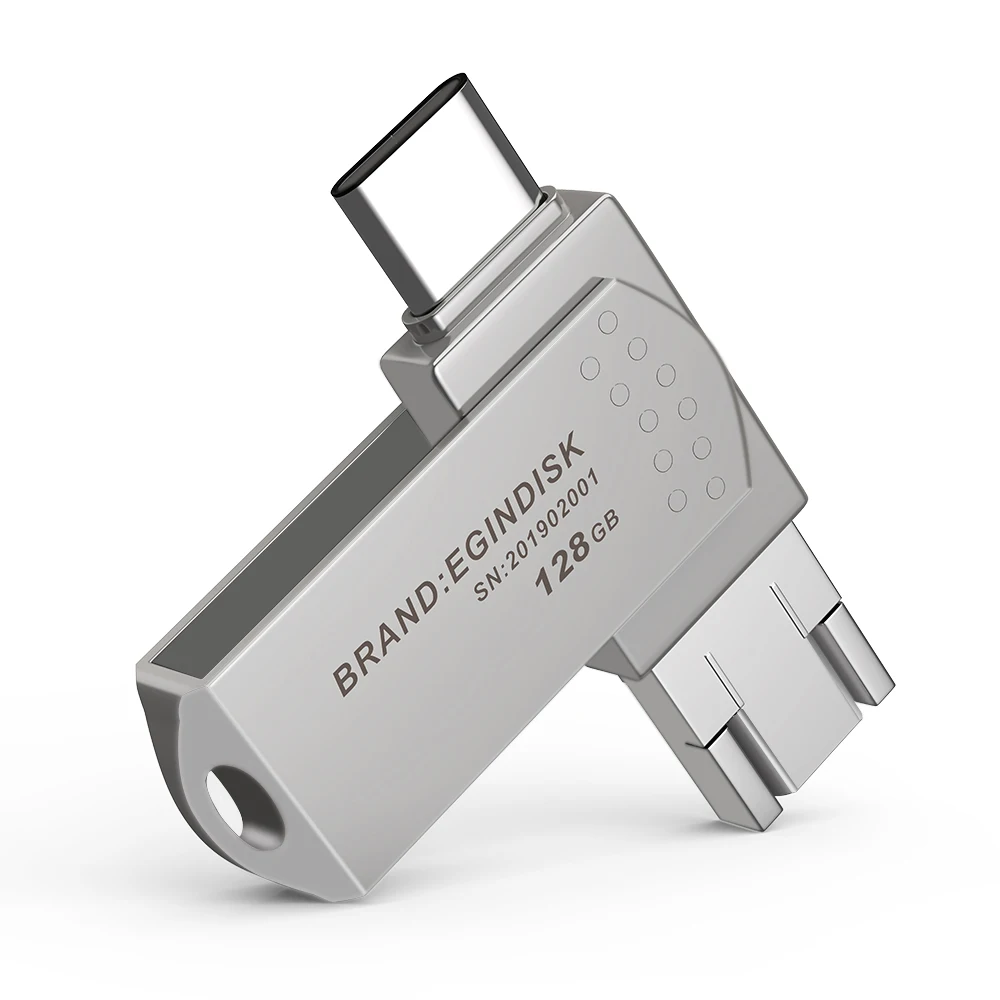 Usb флеш накопитель TYPE C 3 0 для телефонов Android металлический Флешка Type c / Micro с