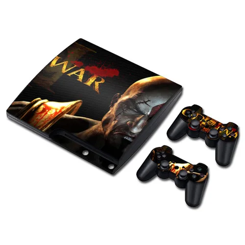 Game God of War Skin Sticker Decal for PS3 Slim PlayStation 3 Console and Controllers For PS3 Skins Sticker Vinyl 