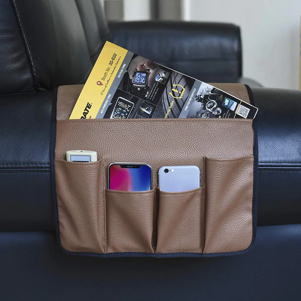 

Hanging Storage Organizer Pockets Anti-slip Sofa Couch Chair Recliner Armrest Soft Caddy Organizer Holder Portaoggetti Appendere