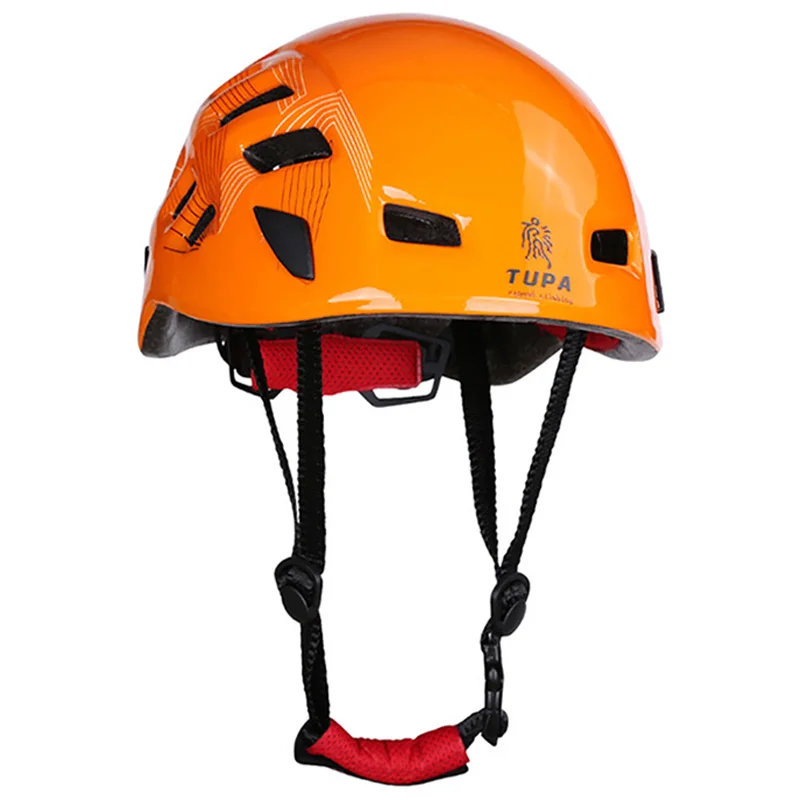 Горный скалолазание шлем Альпинизм водные виды спорта/ледолазание/Альпинизм шлем PC+ EPS для спорта на открытом воздухе - Цвет: Оранжевый