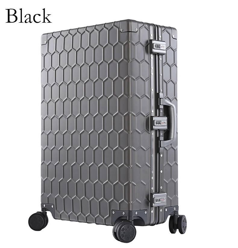 Дорожный чемодан с выдвижной ручкой чемодан Алюминий сплава с замком TSA Hardside Чемодан чемодан с колесами