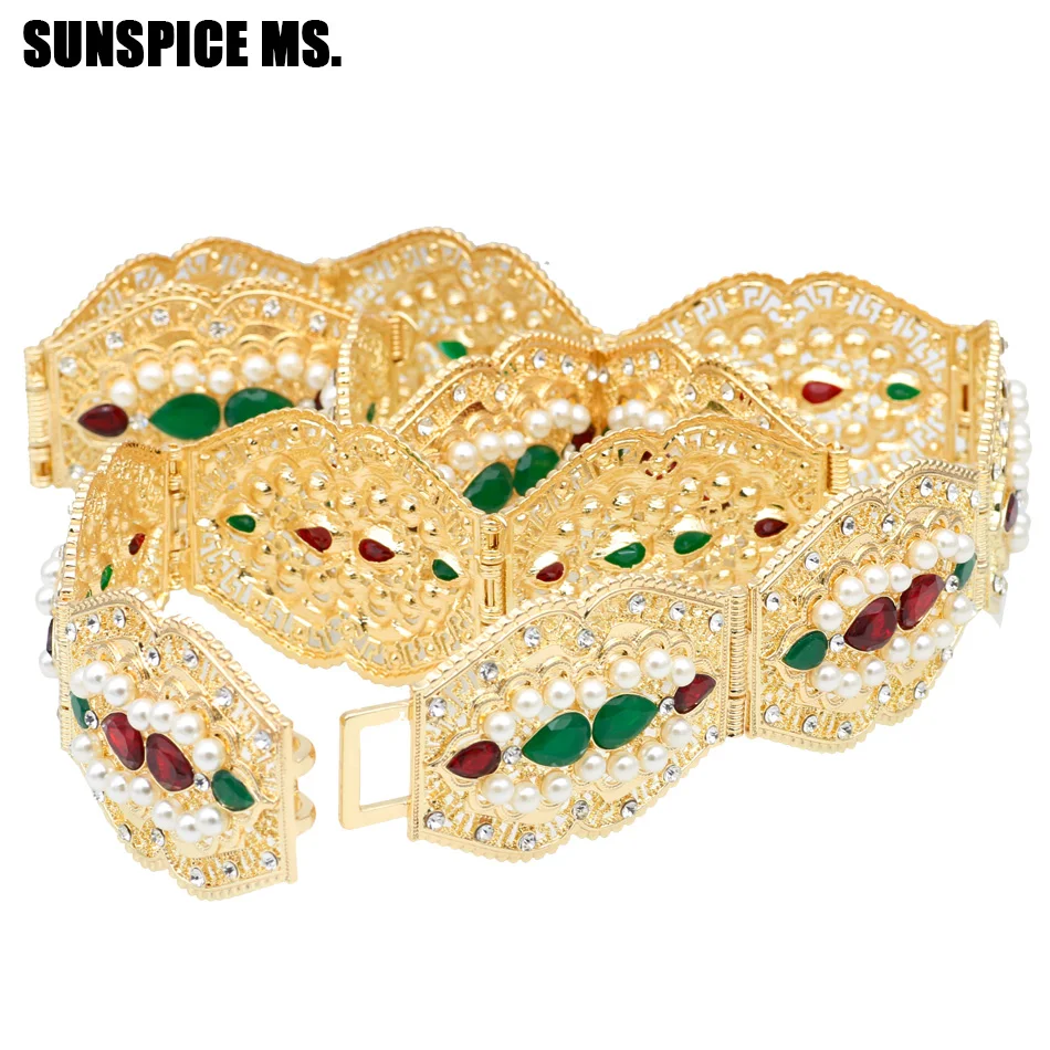 

Indian Body Jewelry For Women Metal Waist Chain Belt Gold Color Adjustable Length Wedding Colorful Resin Gridel Bijoux 2018 New