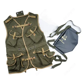 

WW2 US ARMY BASIC D-DAY ASSAULT TROOP PACKAGE ARMY GREEN EUIPMENT