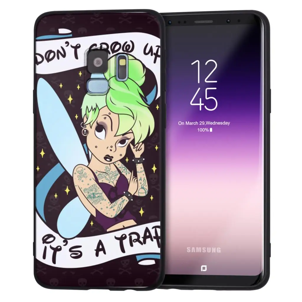 Татуировка для отдыха в ночном клубе, чехол для samsung Galaxy S10 S9 S8 плюс S10e S7 край A6 A8 плюс J7 J5 J3 мягкий силиконовый чехол с бантом