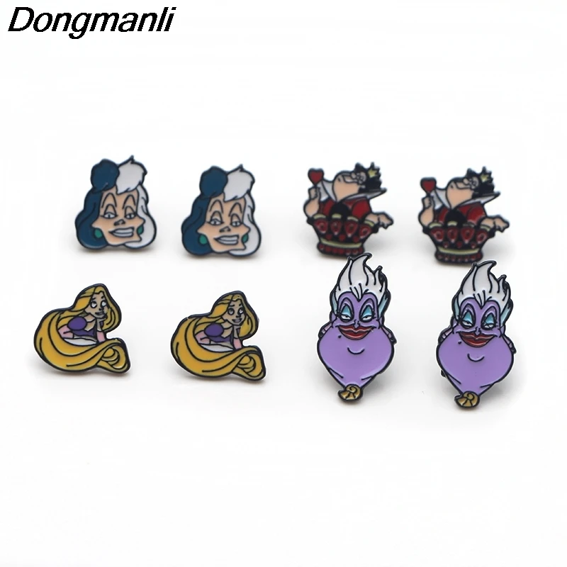 

P3312 Wholesale 20pair/lot Cute Korea Steel Pierce Ear Stud kids Cute Earrings For Womens Enamel Earrings Jewelry Gifts Girls