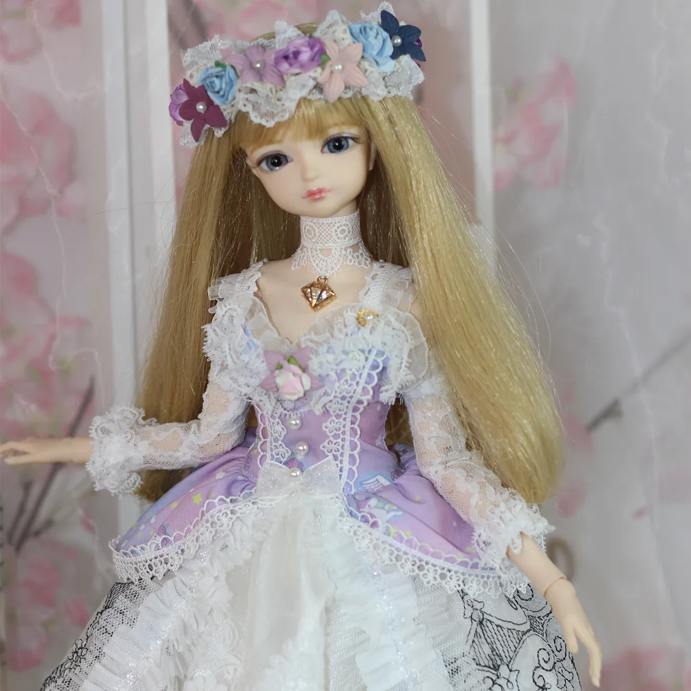

Fortune Days for 1/4 BJD Doll 45cm Highly New handmade flower princess dress set Accessories High Quality Blyth Toy Gifts