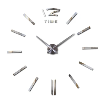 

New Diy Acrylic Mirror Wall Clock Clocks Watch Horloge Quartz Circular Needle Modern Sticker Large Home Decoration Free Shipping