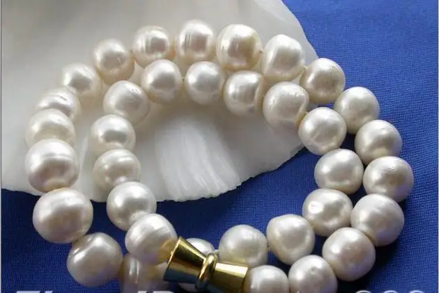 

FREE SHIPPING HOT sell new Style >>>>HUGE 17" 14MM BAROQUE WHITE FW CULTURED PEARL NECKLACE MAGNET p570