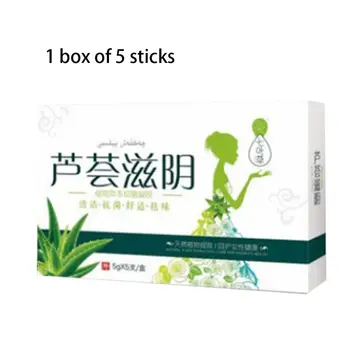 

5Pcs/Box Chinese Herbal Aloe Women Vaginal Tighten Gynecological Gel Female Uterus Nursing Anti Itching Inflammation Health Care