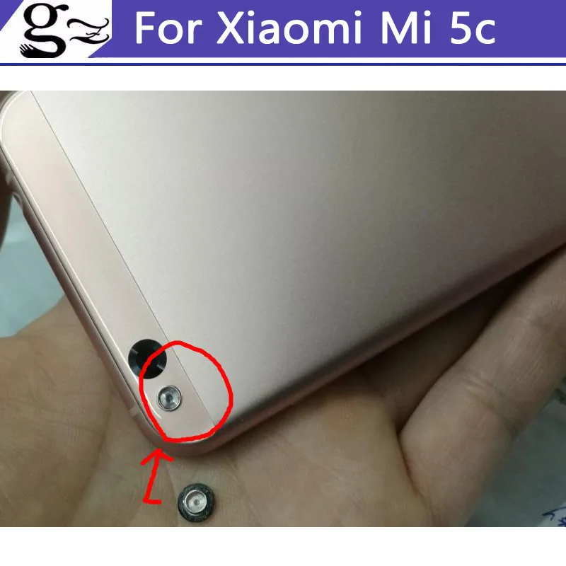 Запасная задняя вспышка фонарь лампа стеклянный объектив и крышка для Xiaomi MI5c MI 5C 5