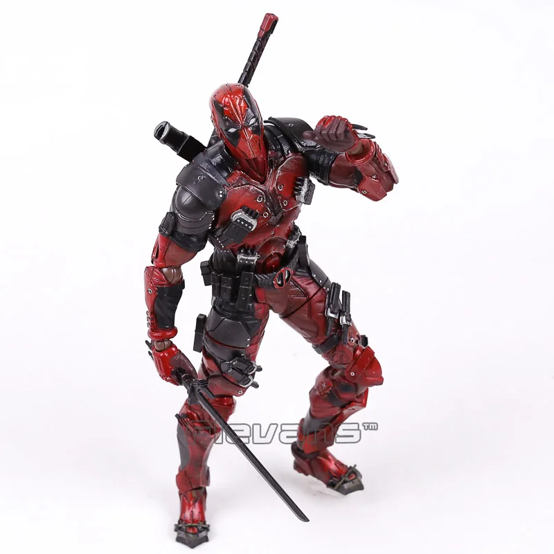 PLAY ARTS KAI Deadpool ПВХ фигурка Коллекционная модель игрушки 25 см 2 цвета