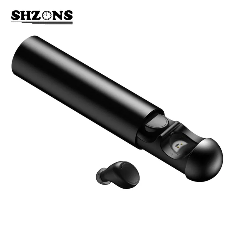

Bluetooth 5.0 &4.2 Fashion Design Bluetooth Earphone Wireless In-ear Waterproof Earbuds with Charging Box 2018 Silver