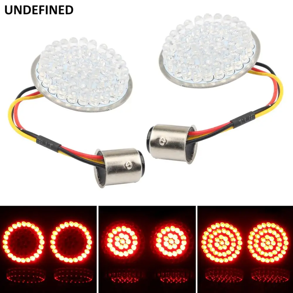

2" Bullet 1157 LED Motorcycle Turn Signal Indicator Light Lamp Panel For Harley Sportster Touring Softail Dyna FLST 2011-2017