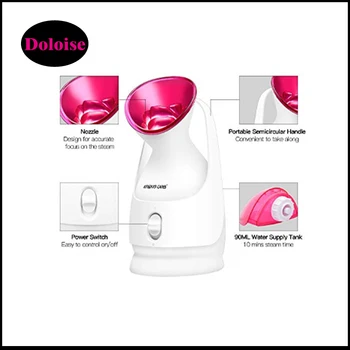

Nano Ionic Facial Steamer Hot Mist Moisturizing Cleaning Pores blackheads Acne Interior Humidifier Home Sauna Spa Spray