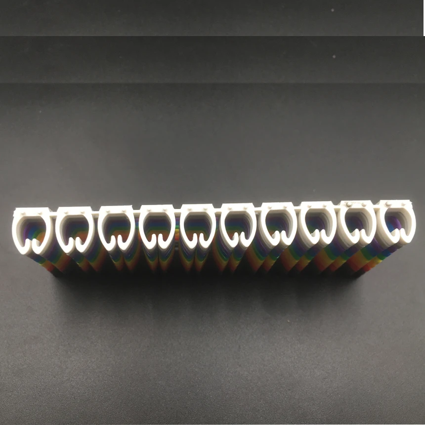 100 шт./лот 0 9 0123456789 2.5mm2 арабские цифры M Тип CAT 6 зажим сетевой Ethernet провод номер