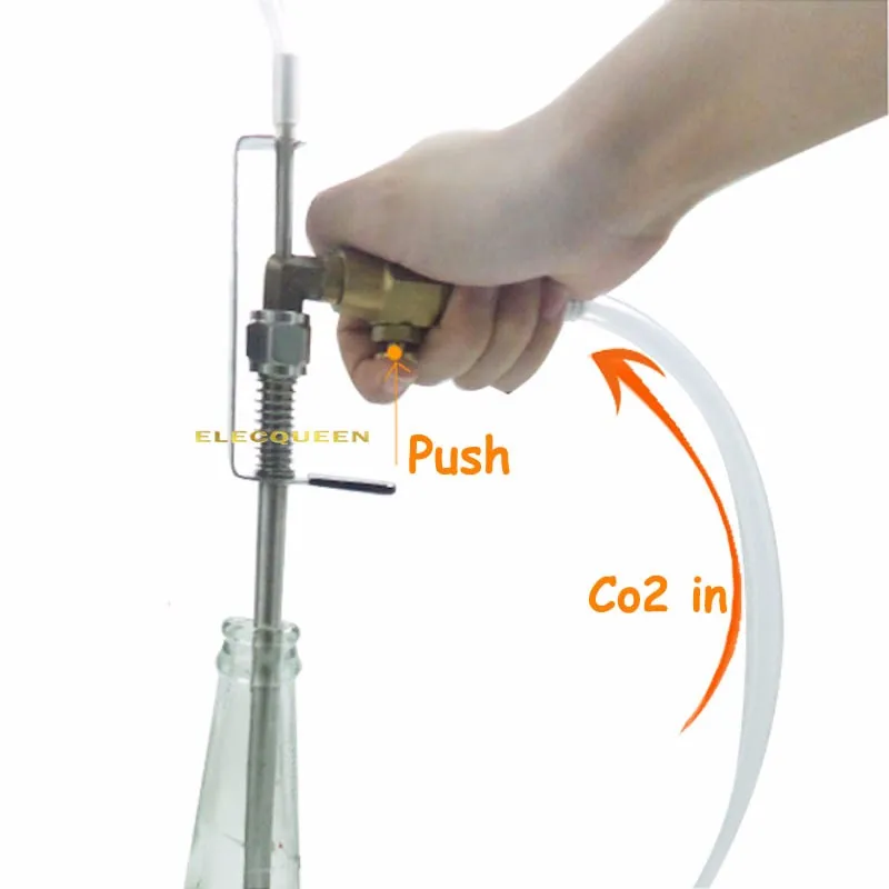 Пивной пистолет из нержавеющей стали для розлива бутылок, СО2 инструмент для розлива пива