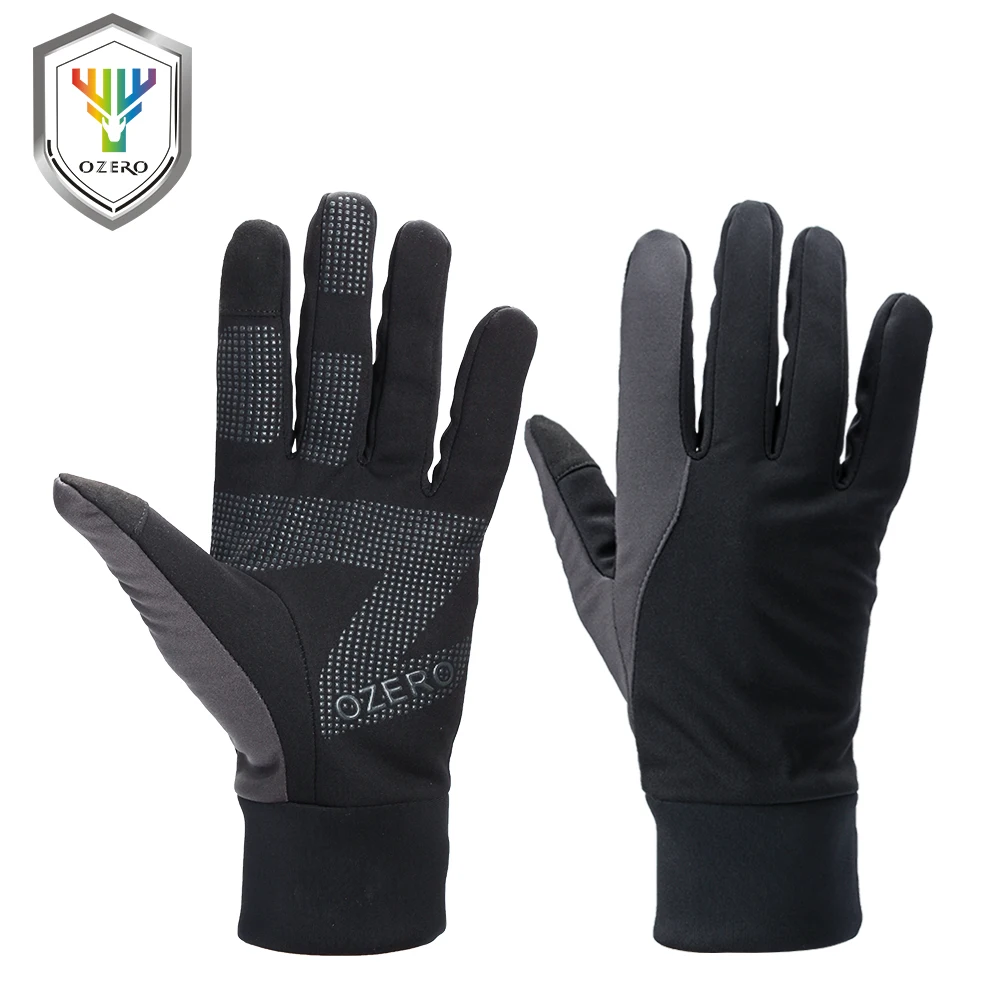OZERO Running Gloves Touch Screen Gloves Sports Winter Outdoor Warm Windproof Waterproof Below