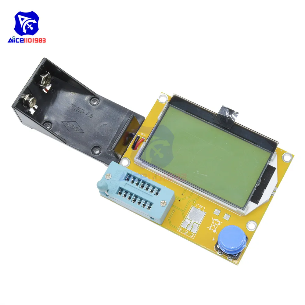 Тестер diymore Mega328 LCR T4 измеритель емкости и индуктивности для диодов триодов с